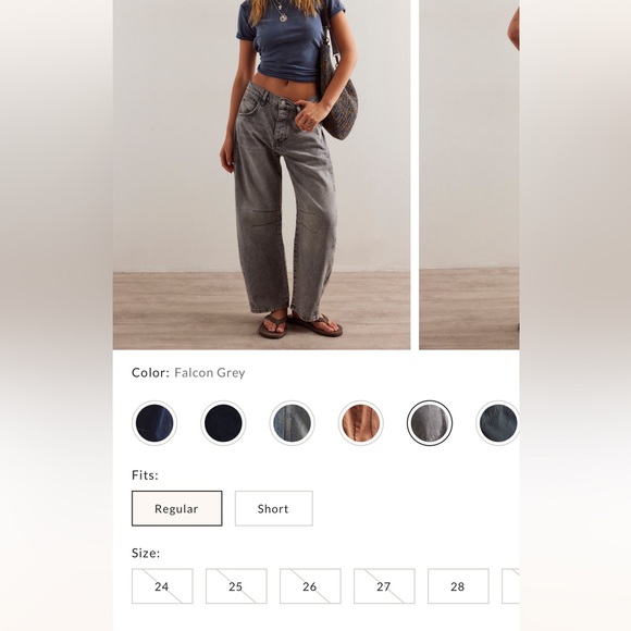 Free People Denim - Women's Falcon Grey Jeans